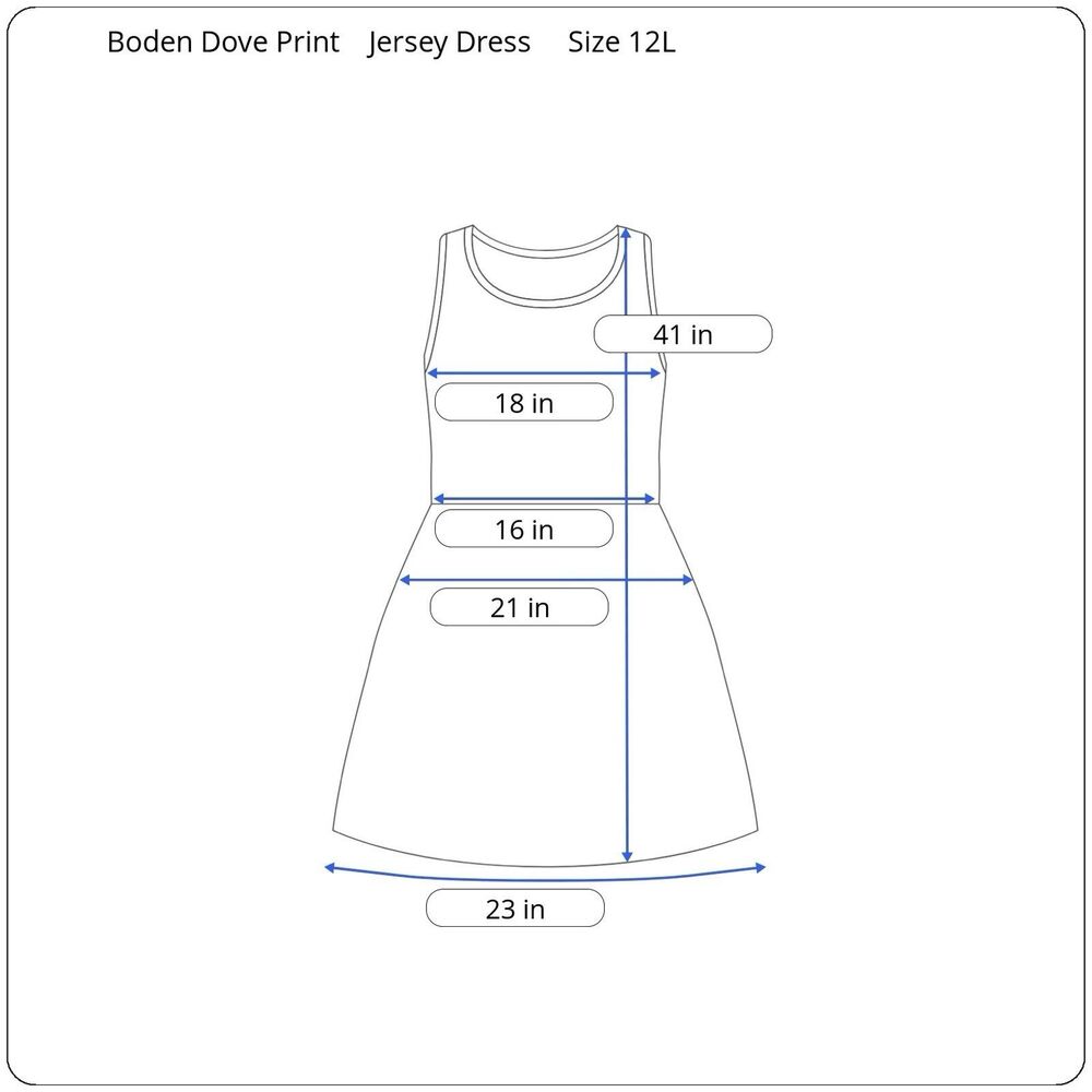 Boden Knee Length Casual Dress Womens 12L Red Bird Dove Print Pockets Jersey - Picture 3 of 9